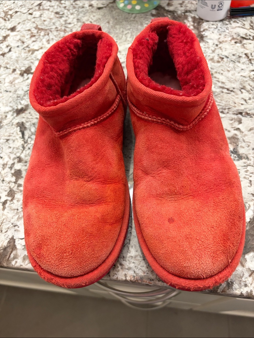 UGG Classic Ultra Mini boots in red